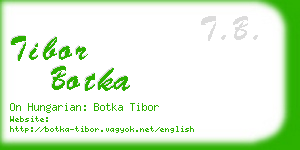 tibor botka business card